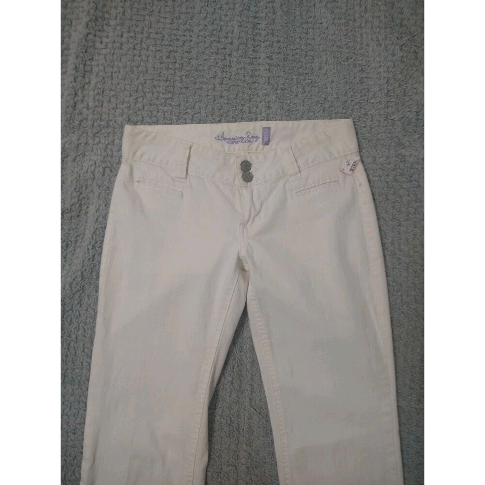 American Rag Flared Leg jeans White 3s Boho Beachy Summer - Picture 3 of 10